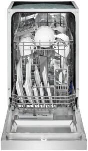 Lavastoviglie Bomann GSPE 7413 in acciaio INOX, compatta e efficiente, con display LED e 6 programmi di lavaggio