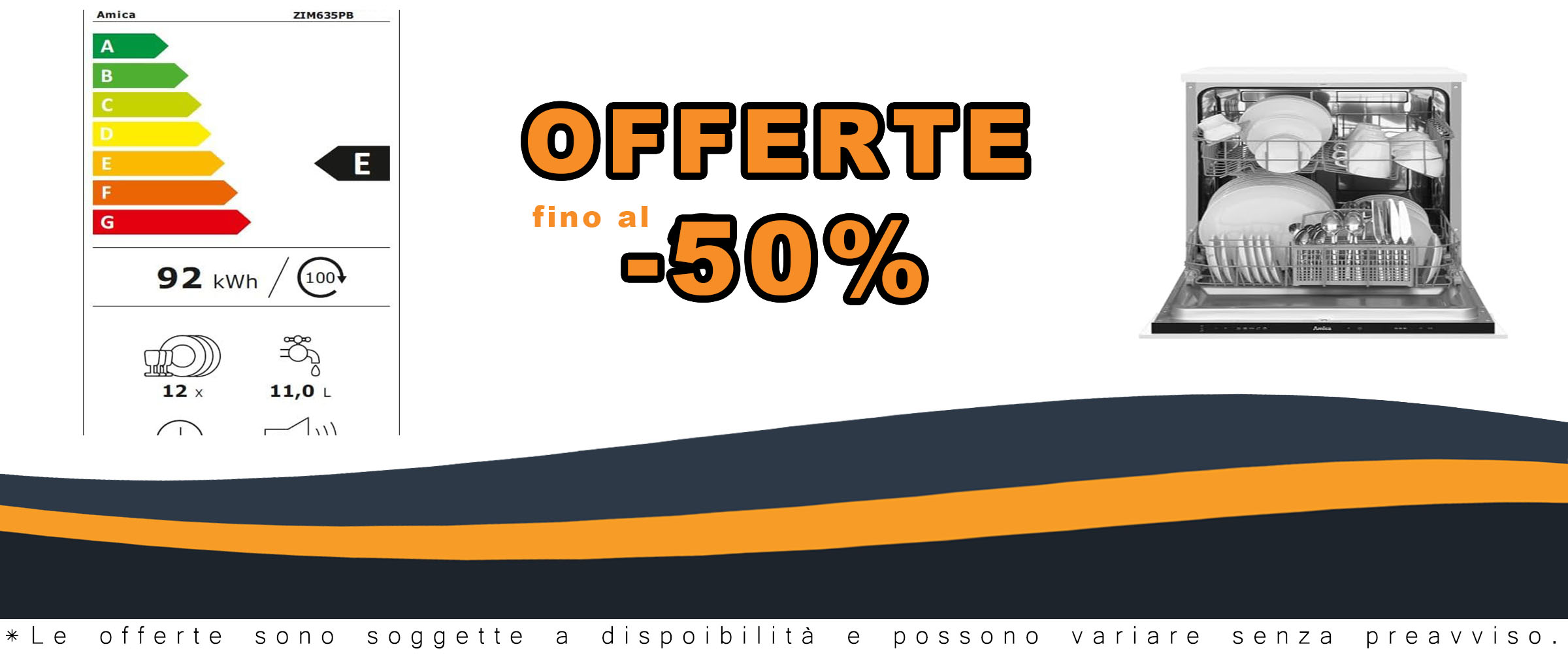 Amica Lavastoviglie da incasso EGSPV 597 910 - Design elegante e funzionale, ideale per ogni cucina