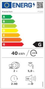 PremierTech Mini Lavastoviglie Portatile, ideale per campeggio, barca, casa vacanze e piccole cucine. Perfetta per un lavaggio rapido e senza ingombro.