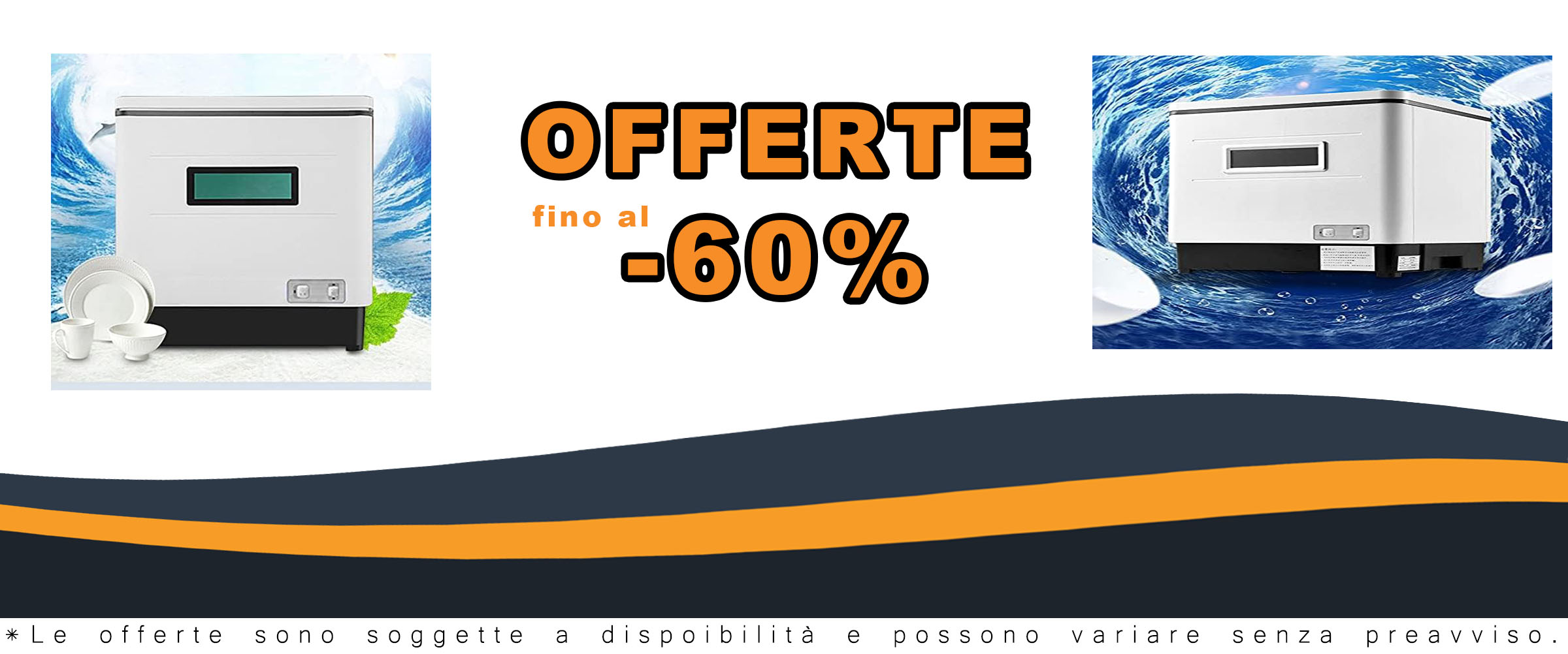 Mini lavastoviglie da 1500 W con design compatto, perfetta per piccoli spazi