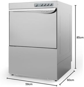 Lavapiatti professionale KROMO AQUA 50 in acciaio inossidabile per cucine industriali e ristorazione.