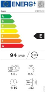 Lavastoviglie Bosch SMI2ITS09E Serie 2 da incasso con frontalino in acciaio, dotata di Home Connect e diagnostica da remoto.