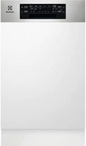 Lavastoviglie EES42210IX Slim da 45 cm, perfetta per cucine compatte, con 9 coperti e Classe E, ideale per famiglie e coppie.