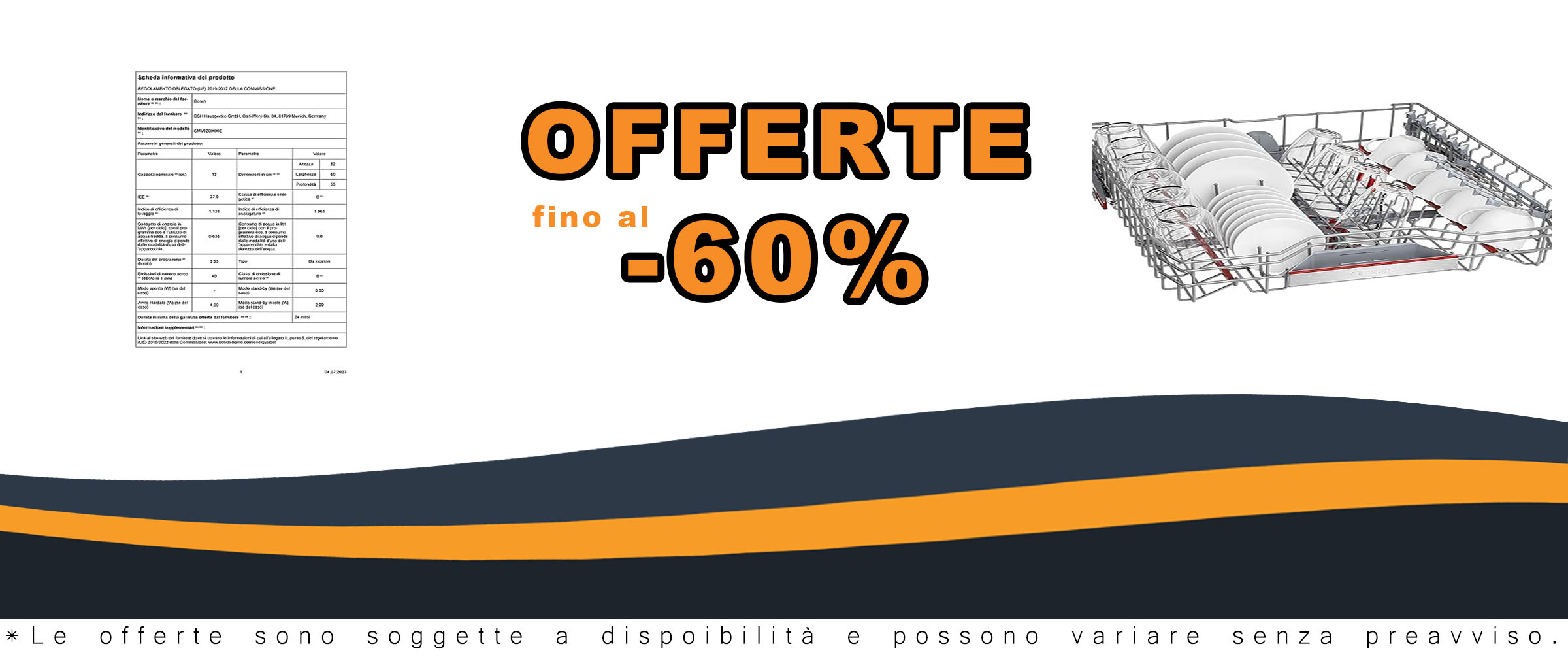 Bosch SMV6ZDX06E Serie 6 Lavastoviglie da incasso a scomparsa totale con PerfectDry e Home Connect