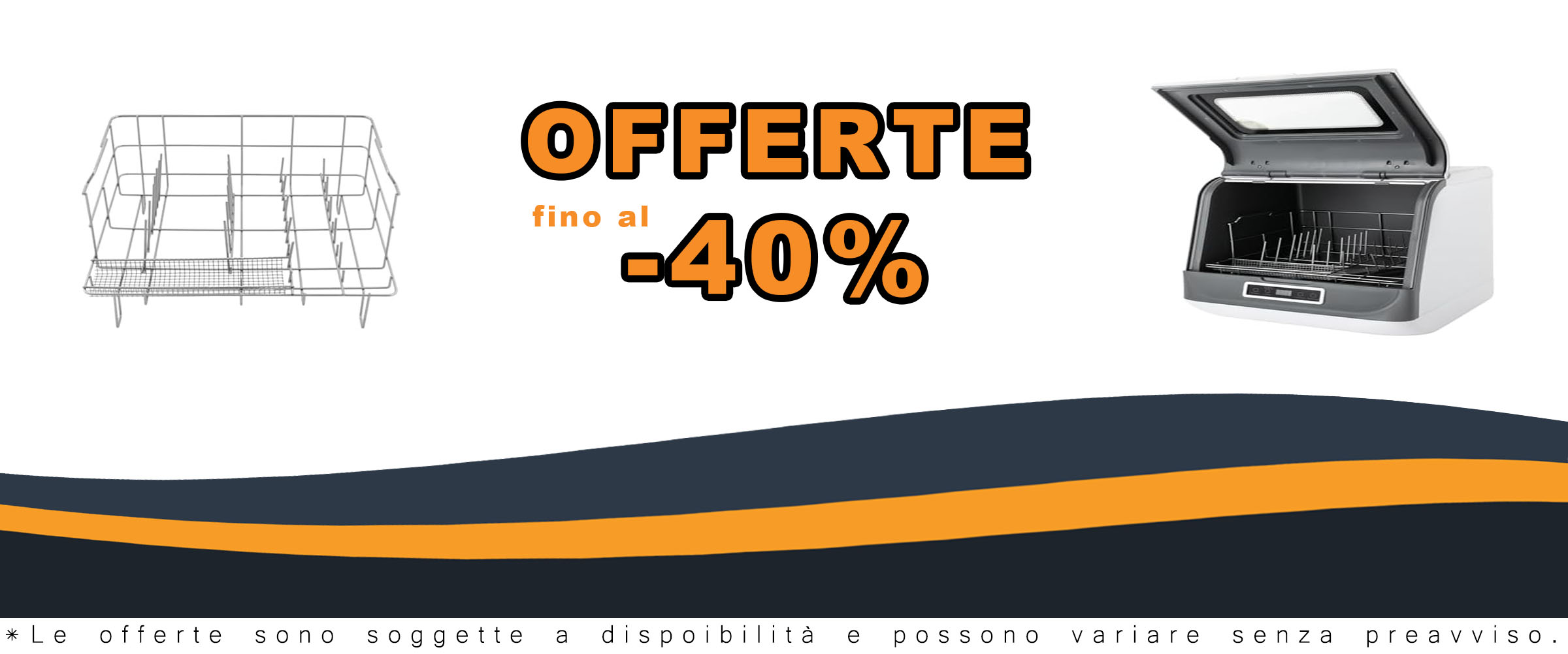 Lavastoviglie multifunzione portatile bianca con spruzzatore girevole e coperchio apribile a 360°