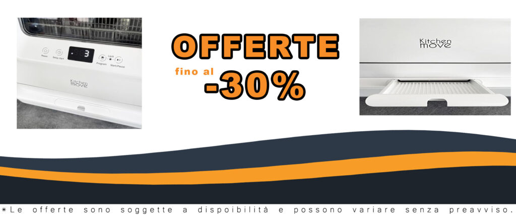 Mini lavastoviglie compatta WASHCLEAN ideale per spazi piccoli e prestazioni elevate, perfetta per 3 coperti.