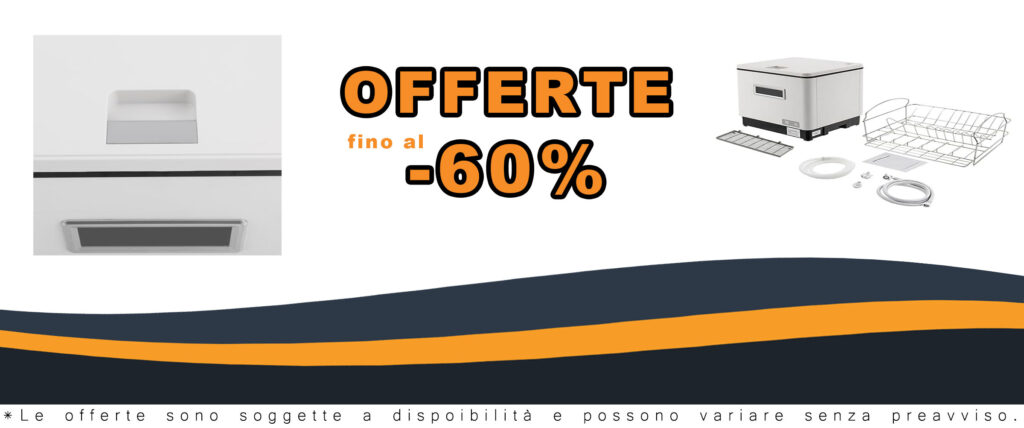 Lavastoviglie da tavolo 800W, compatta e portatile, perfetta per appartamenti e camper