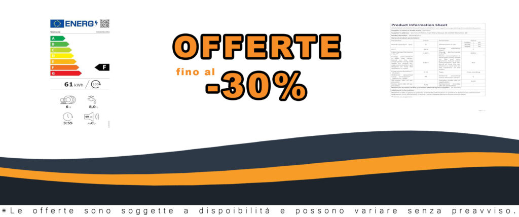Lavastoviglie compatta Siemens 6 coperti 49db SK26E822EU con design elegante e prestazioni silenziose, perfetta per appartamenti o famiglie piccole.