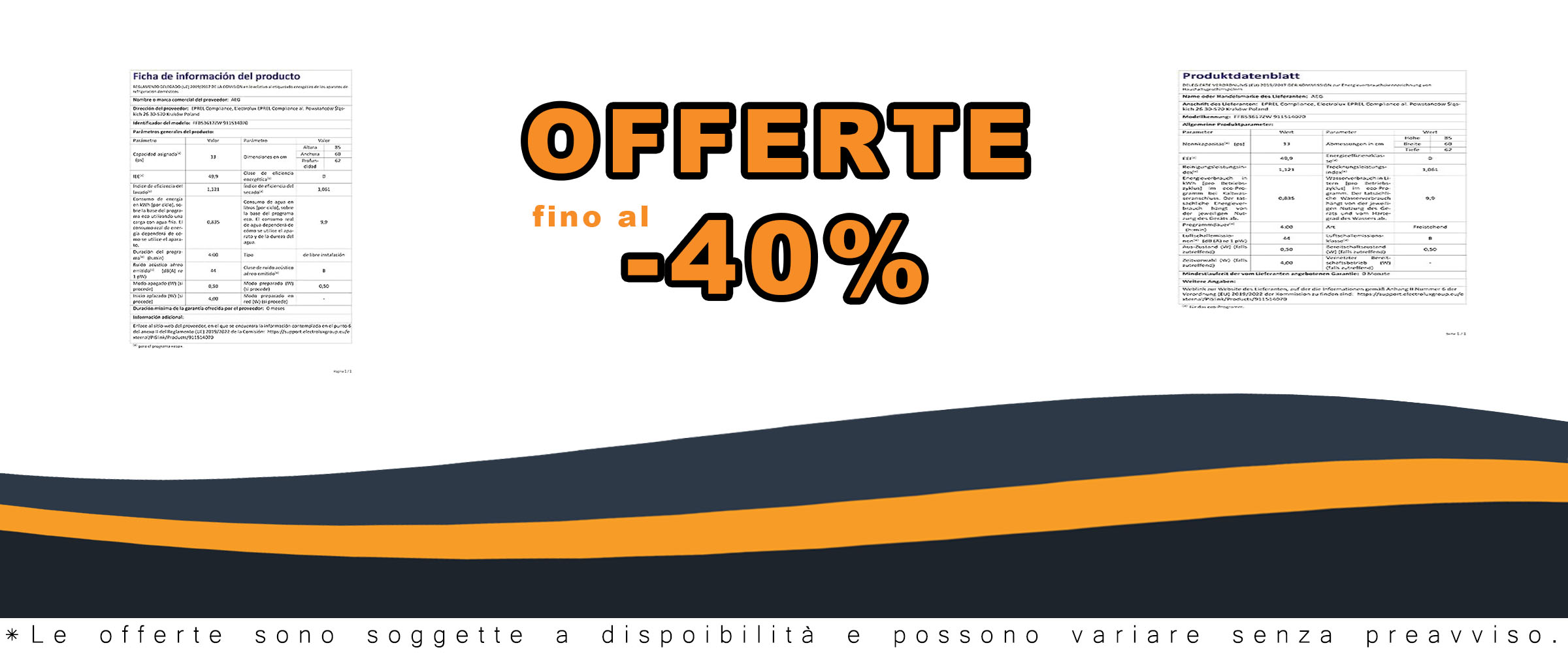 Lavastoviglie AEG FFB53617ZW della Serie 6000 con Satellite Clean, AirDry e risparmio energetico, vista laterale.