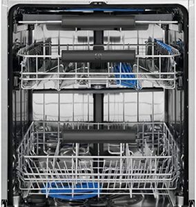 Lavastoviglie integrata Electrolux con cruscotto inox antimpronta, ideale per famiglie e cucine moderne