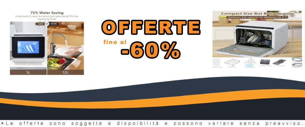 Acekool lavastoviglie da tavolo con display digitale e design compatto, ideale per appartamenti e spazi ristretti