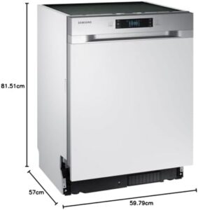 Immagine della Samsung DW5500 DW60M6040SS/EG, lavastoviglie parzialmente integrata con funzione igienica e Express 60 minuti.