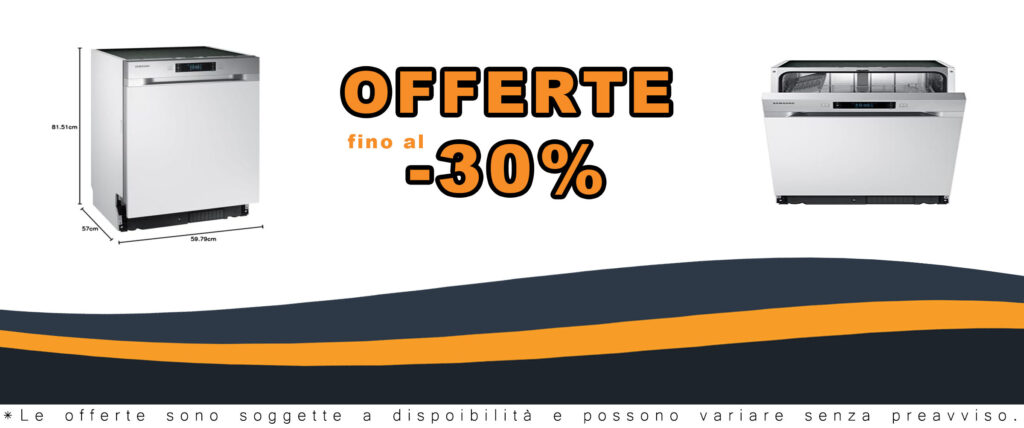Immagine della Samsung DW5500 DW60M6040SS/EG, lavastoviglie parzialmente integrata con funzione igienica e Express 60 minuti.