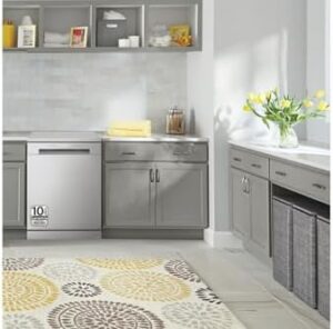 Lavastoviglie LG DF141FV 60 cm, capacità 14L, funzione QuadWash Direct Drive, colore inox anti impronte