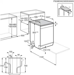 Lavastoviglie AEG FFB53937ZM 14 coperti 44 dB inox, silenziosa ed efficiente per ogni cucina