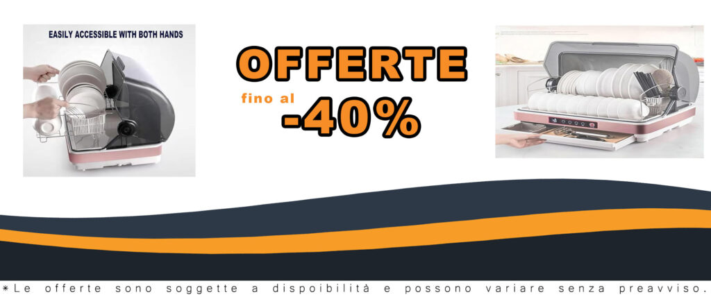 Mini lavastoviglie One-Click, compatta e pratica per l'uso domestico