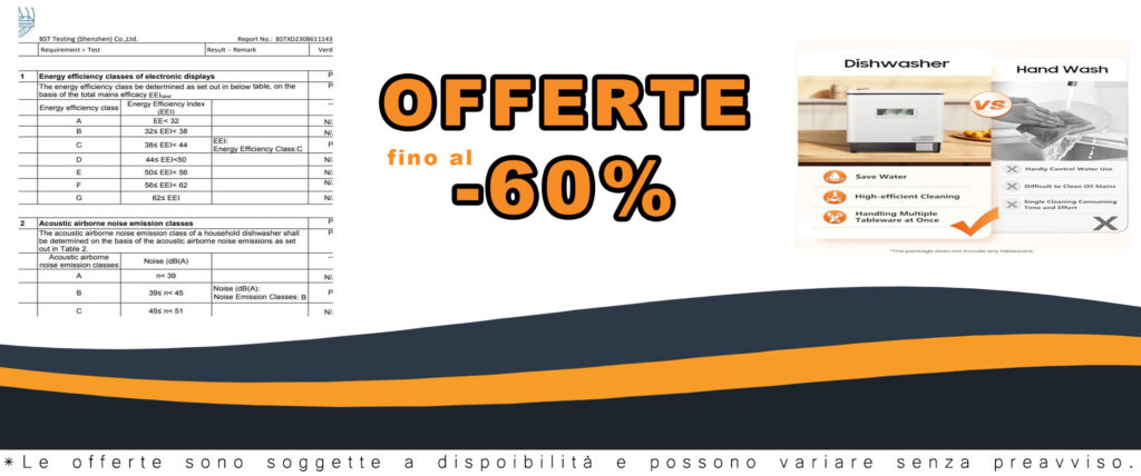 Lavastoviglie da tavolo DSYOGX, compatta e potente, con spruzzatore rotante a 360°