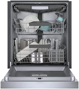 Bosch Lavastoviglie Intelligenti 24 Pollici con connessione Wi-Fi, anti-impronte e terzo scaffale