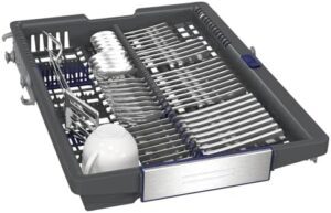 Lavastoviglie Siemens SR55ZS10ME in acciaio inox con illuminazione interna e tecnologia Zeolite