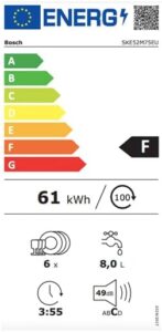 Bosch SKE52M75EU Serie 6 Lavastoviglie con protezione AquaStop e motore EcoSilence Drive