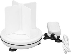 WOOXGEHM Mini lavastoviglie ad ultrasuoni, compatta e multifunzionale, ideale per piatti, frutta e piccoli oggetti.
