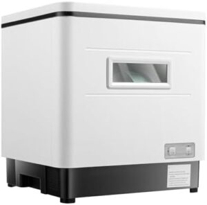 Mini lavastoviglie da tavolo con spruzzo girevole a 360° e serbatoio da 12 litri, ideale per piccoli spazi