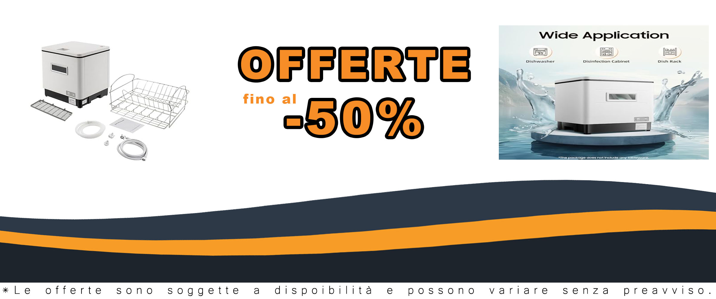 Mini lavastoviglie portatile in acciaio inox, ideale per piccole cucine con 6 programmi di lavaggio e temperatura fino a 70°C