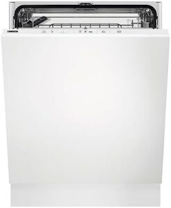 Lavastoviglie integrabile Zanussi ZDLN5531 con 13 coperti e classe energetica D, ideale per famiglie