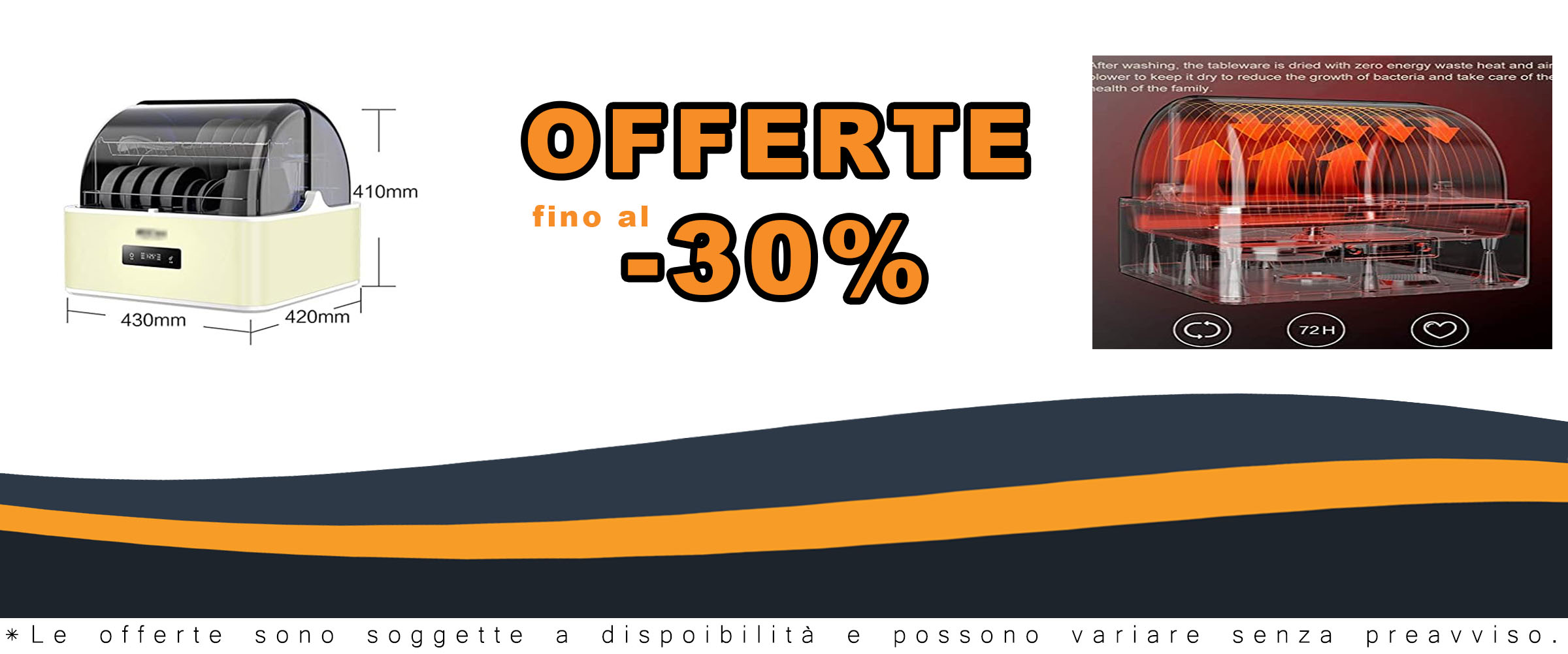 Lavastoviglie portatile con armadietto di disinfezione e serbatoio in acciaio inox, ideale per spazi domestici.
