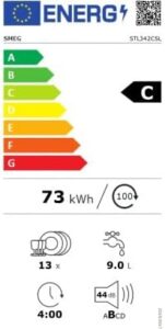Lavastoviglie incasso Smeg STL342CSL, un elettrodomestico silenzioso e a basso consumo per una pulizia perfetta.