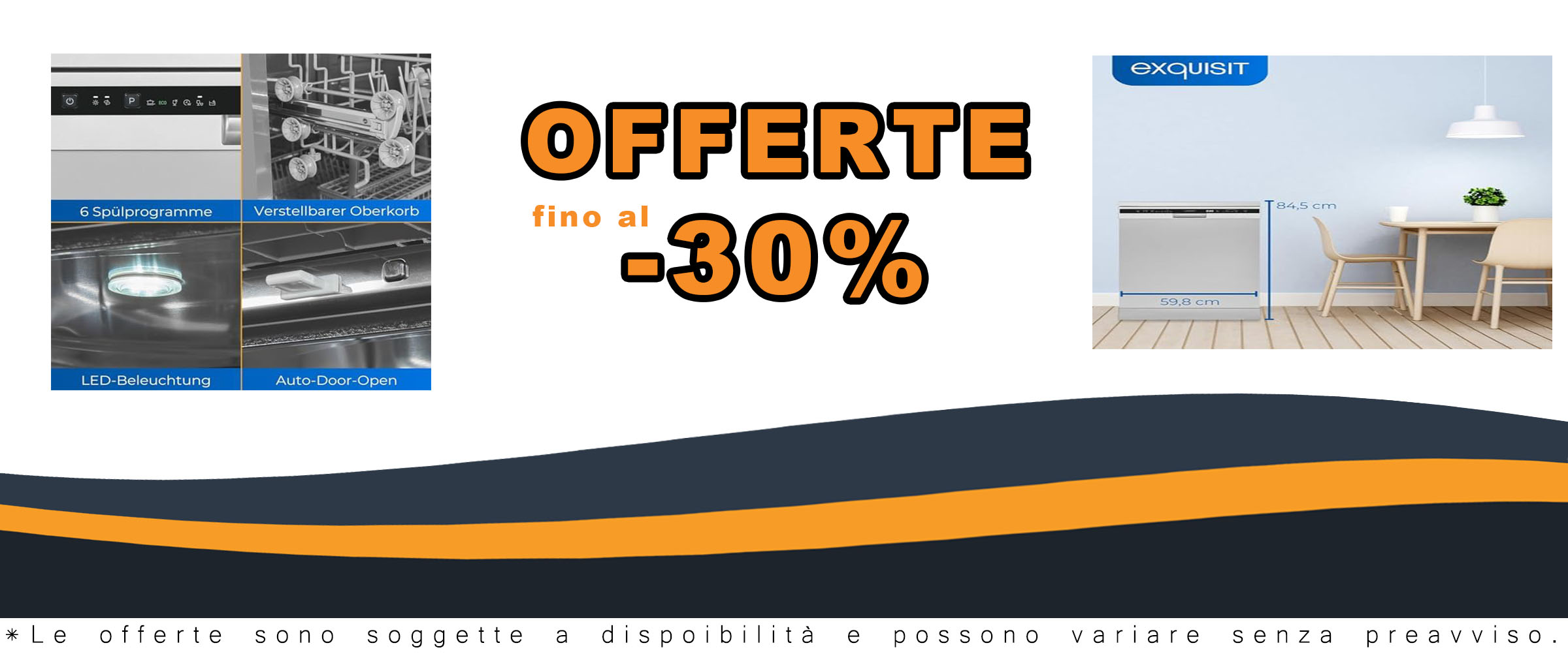 Lavastoviglie Exquisit GSP6312-030D argento, con Auto Door Open e 12 coperti