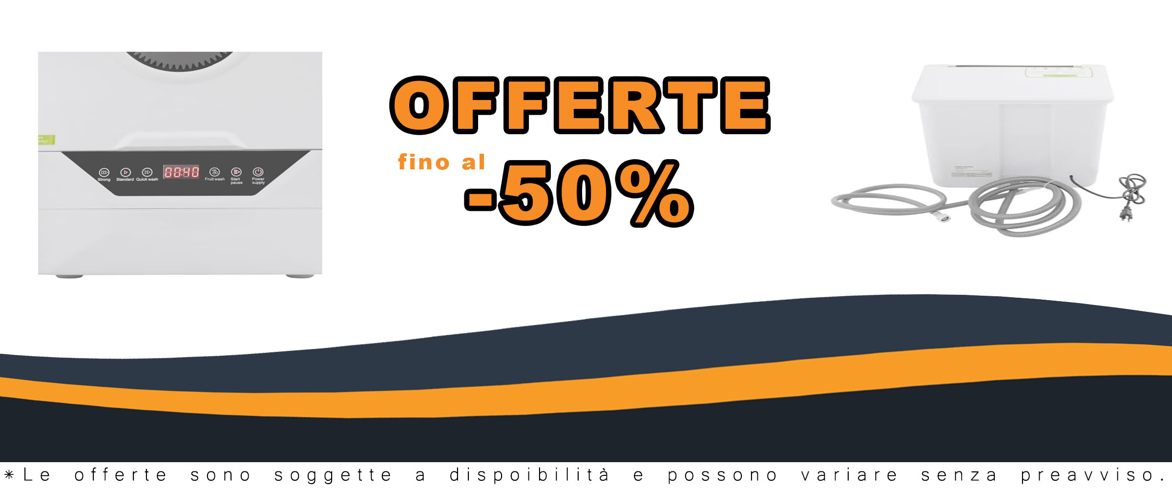 Mini lavastoviglie da tavolo, ideale per appartamenti e camper, con 4 programmi e display LED.