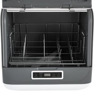 Mini lavastoviglie portatile bianca 800W per piccoli appartamenti e dormitori