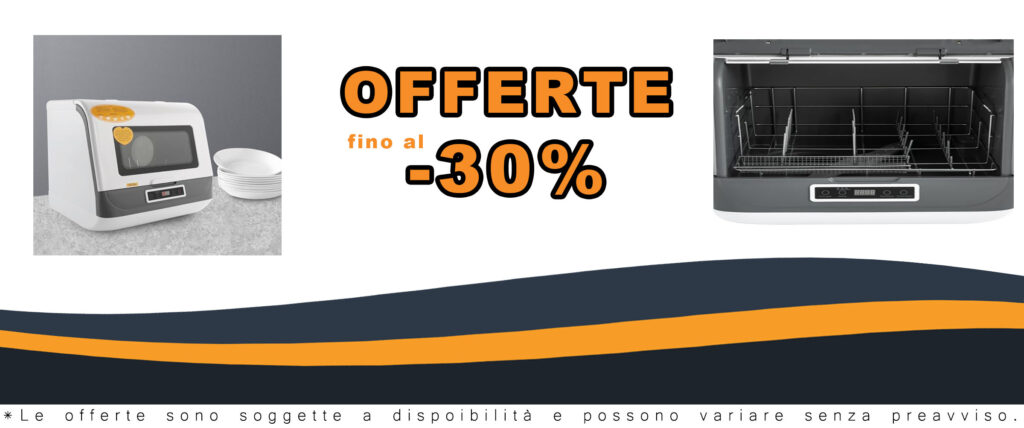 Mini lavastoviglie portatile bianca 800W per piccoli appartamenti e dormitori