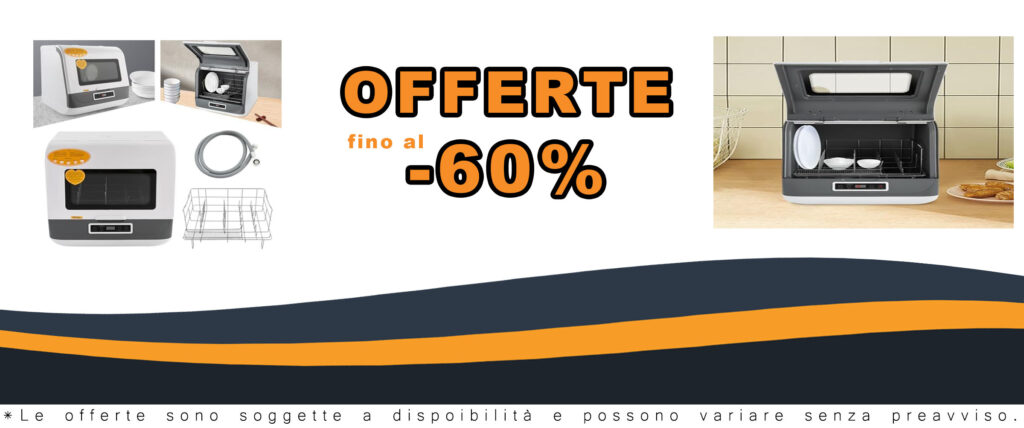 Lavastoviglie da tavolo 800 W con spruzzatore girevole a 360° e 3 modalità di risciacquo, ideale per spazi piccoli come case, appartamenti e dormitori.