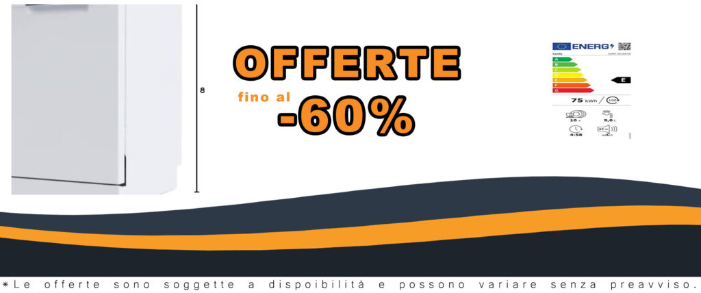 CANDY Lave-vaisselle CDPH2D1047W in funzione, lavando piatti con prestazioni elevate e silenziose