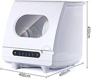 Lavastoviglie compatta da tavolo, mini lavastoviglie con pannello touch e design salvaspazio, perfetta per appartamenti piccoli.