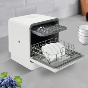 Lavastoviglie da tavolo 1100 W con serbatoio da 6 litri, asciugatura ad aria calda, senza installazione