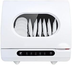 Lavastoviglie ad asciugatura automatica con funzione di sterilizzazione e disinfezione, ideale per una pulizia profonda dei piatti.
