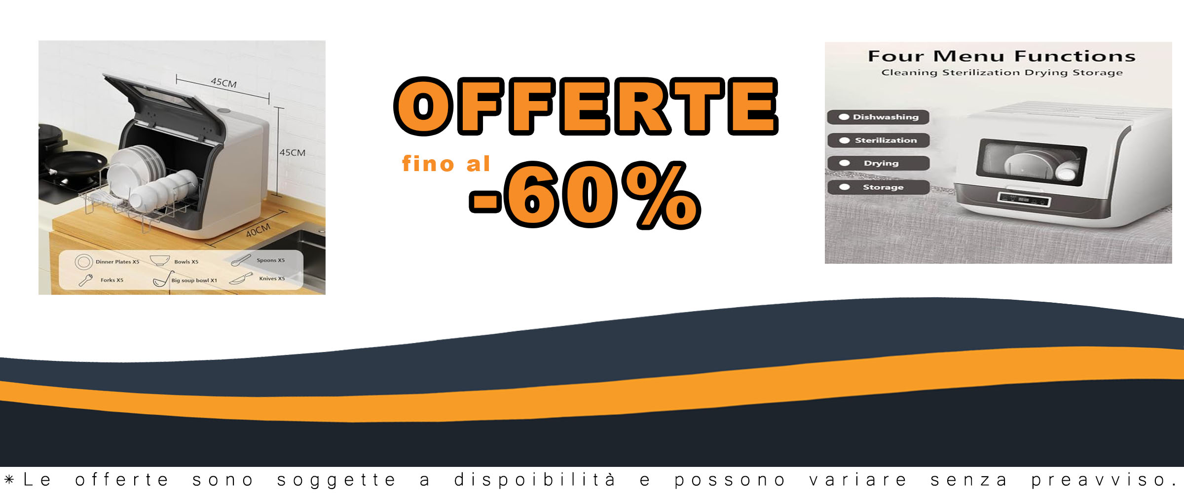 Lavastoviglie MhWrghts da banco, modello compatto e portatile con spruzzo rotante a 360° e funzione di disinfezione