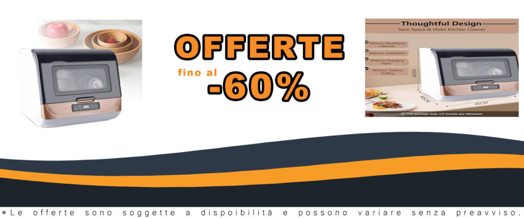 MhWrughts Lavatrice per Piatti con design compatto e 3 programmi di lavaggio automatici, ideale per piccoli spazi.