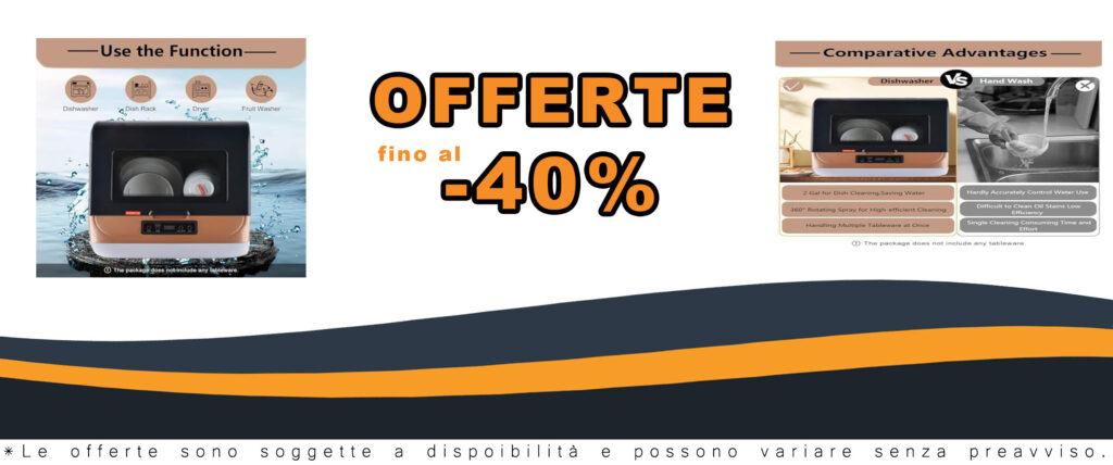 Lavastoviglie portatile MhWrughts da banco con display, perfetta per appartamenti, dormitori e camper.