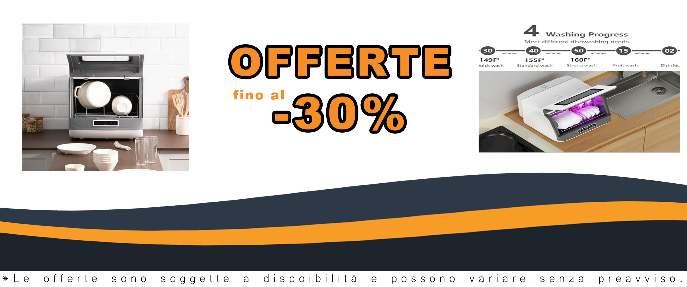 MhWrughts Lavastoviglie Portatile compatta, ideale per piccoli spazi e camper, con tre programmi di lavaggio.