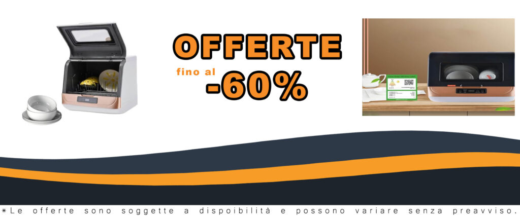 MhWrughts Lavastoviglie Portatile da banco con 3 programmi di lavaggio, asciugatura e disinfezione, per appartamento e ufficio.