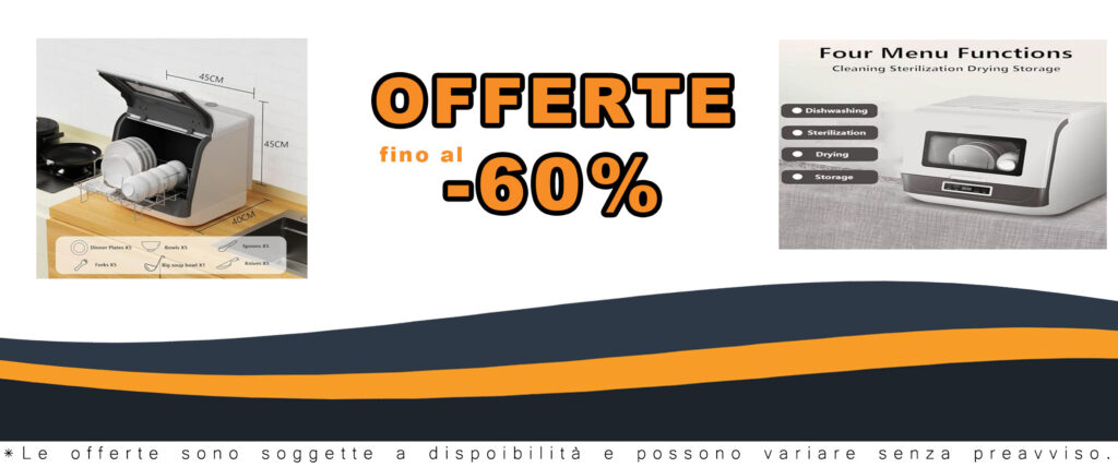 MhWrghts Lavastoviglie Portatile da Tavolo, compatta e senza installazione, ideale per spazi ridotti