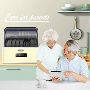 Lavastoviglie Smart Home in acciaio inox con armadietto per disinfezione e serbatoio da 6 litri