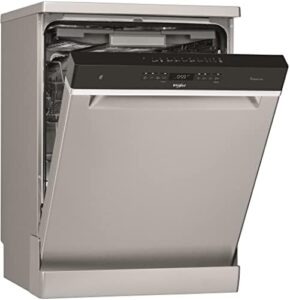 Whirlpool Lavastoviglie 60cm 14c 43db WFO3O33PLX, silenziosa e ad alta efficienza energetica, ideale per famiglie numerose