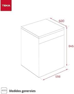 Lavastoviglie Teka DFS 76 810 SS in acciaio inox, senza installazione, con pannello elettronico LED e 8 programmi di lavaggio
