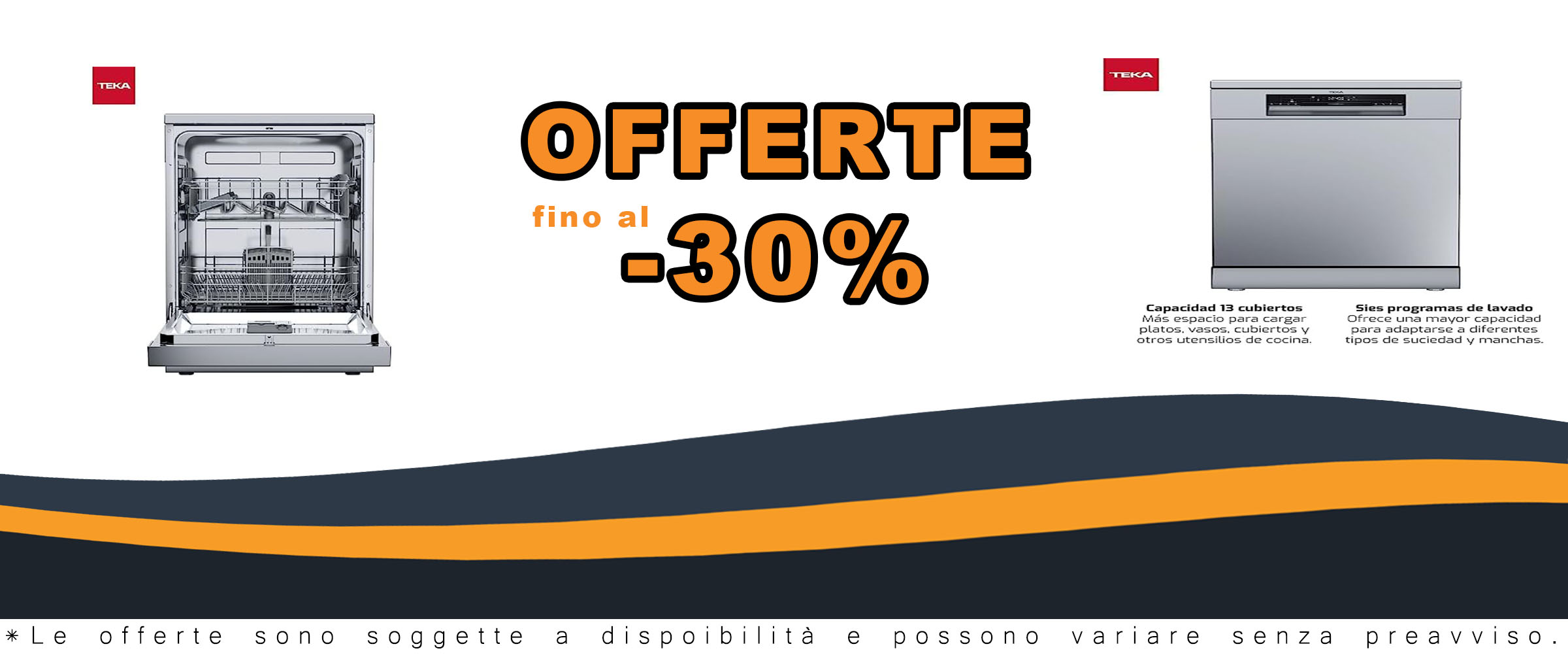 Lavastoviglie Teka DFS 26650 SS in acciaio inossidabile, senza installazione, con 6 programmi di lavaggio e funzione Whisper