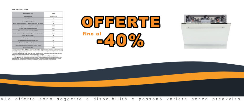 Sharp lavastoviglie completamente integrata 60cm 13 coperti con silenziosità di 47db